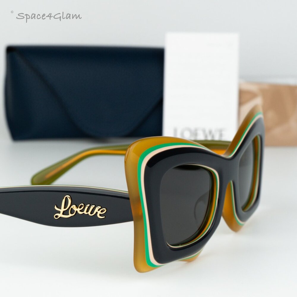 Loewe Men Sunglasses Grey Multicolor Cat Eye LW40140U 20A NEW AUTHENTIC - Picture 4 of 10